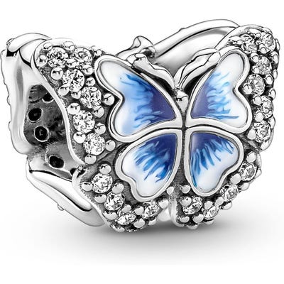 Pandora 790761C01 Blauwe Vlinder Sprankelende Bedel