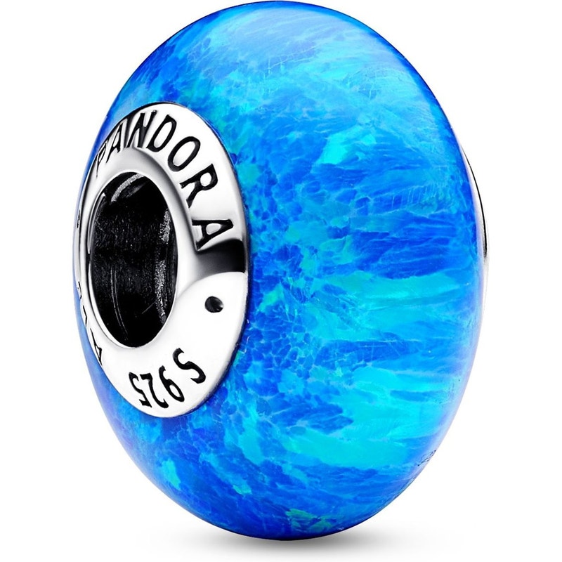 Pandora 791691C02 Opalescent Oceaan Blauwe Bedel