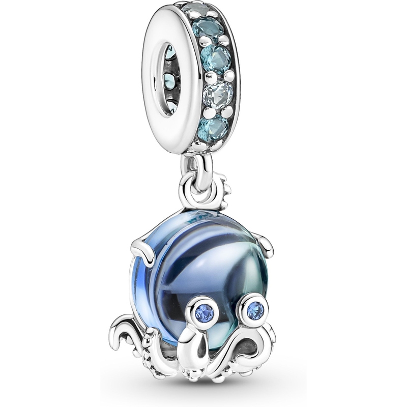 Pandora 791694C01 Murano Glass Cute Octopus Dangle Charm