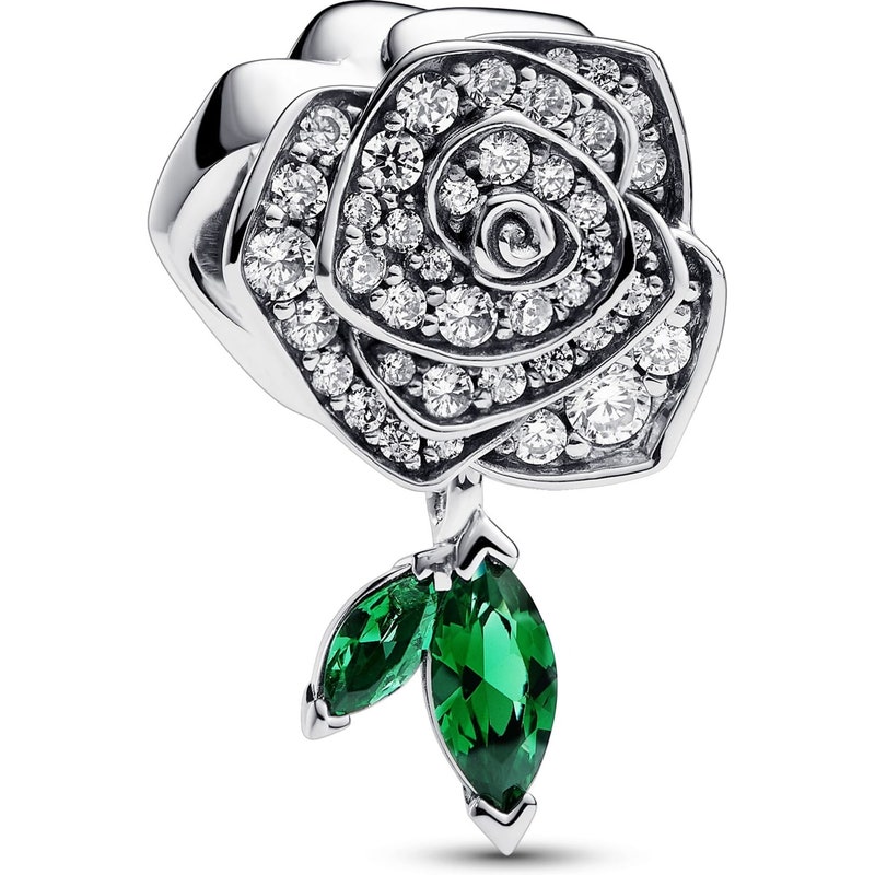 Pandora 793201C01 Sprankelende roos in bloei bedel