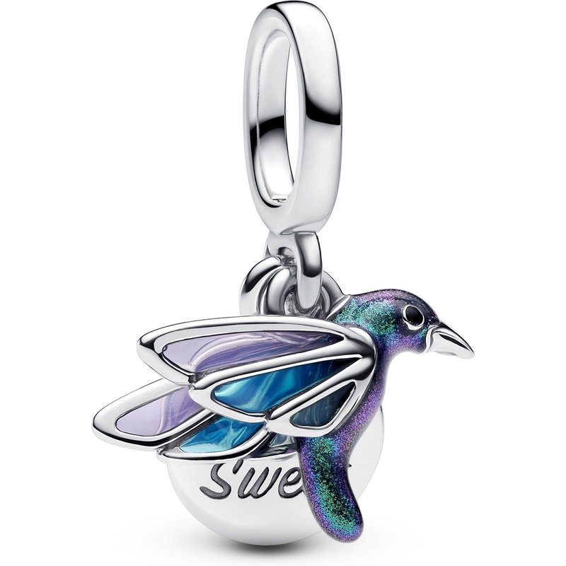 Pandora 793746C01 Kolibrie Dubbele Hangende Bedel