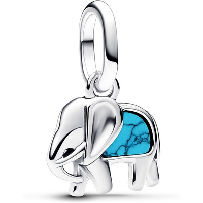 Pandora 793858C01 Turquoise olifant mini bedel