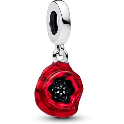 Pandora 793917C01 Rode bloem bedel