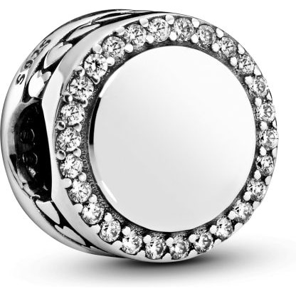 Pandora 798747C01 Graveerbare Sprankelende Button Bedel