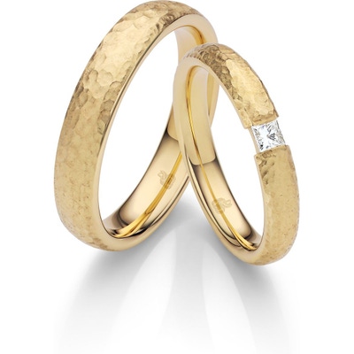 rauschmayer 03025-35-45 14k gouden trouwringen met 0,10 ct diamant