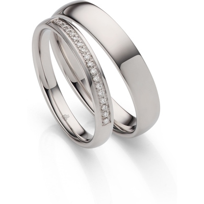 rauschmayer 03044-30-45 14k gouden trouwringen met 0,09 ct diamant