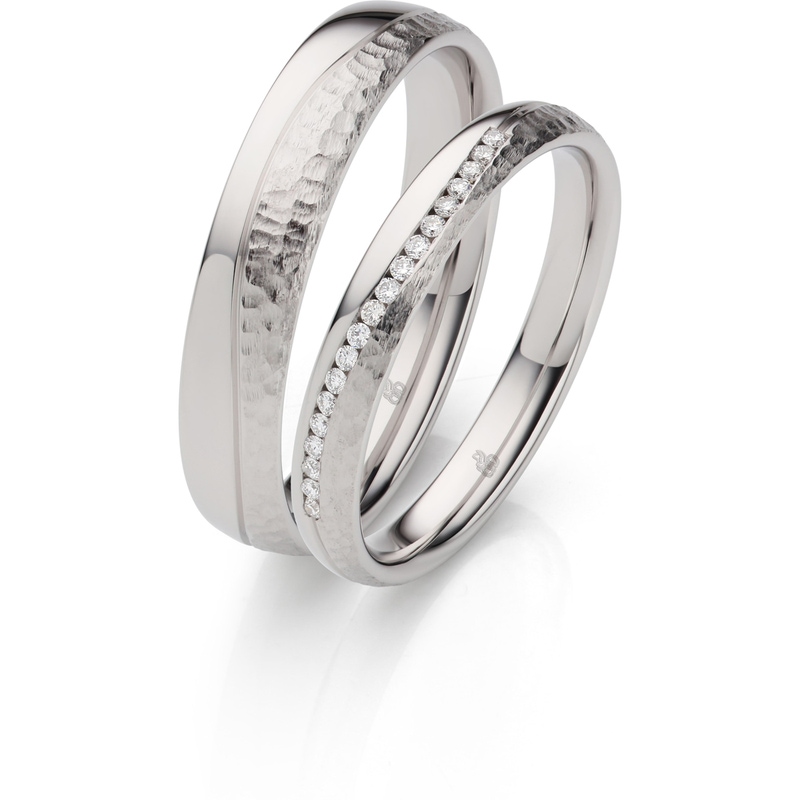 rauschmayer 03045-30-45 14k gouden trouwringen met 0,095 ct diamant