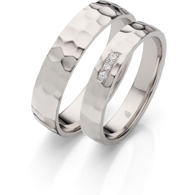 rauschmayer 04046-40-50 14k gouden trouwringen met 0,045 ct diamant