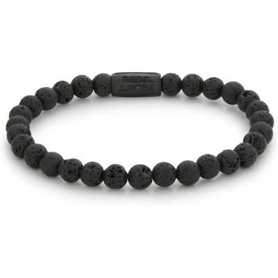 Rebel & Rose RR-60087-B Black Moon all black armband 6 mm