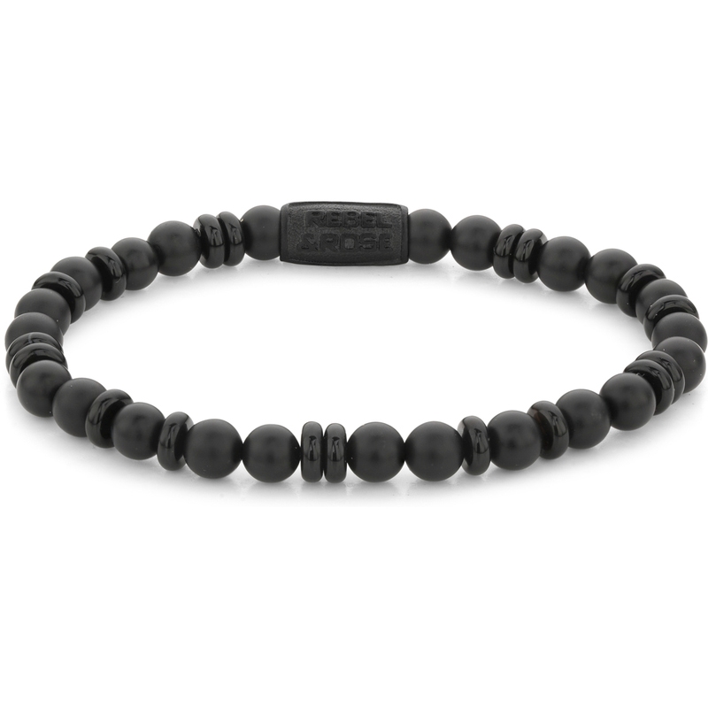Rebel & Rose RR-60107-B Variations All-Black armband 6 mm