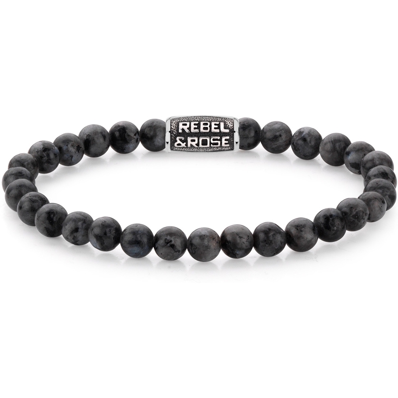 Rebel & Rose RR-60117-V Grey Seduction Vintage armband 6 mm