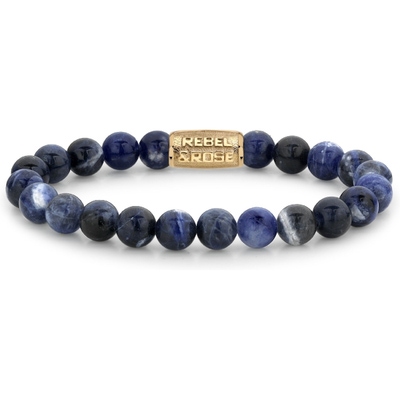 Rebel & Rose RR-80094-G Midnight Blue gold armband 8 mm