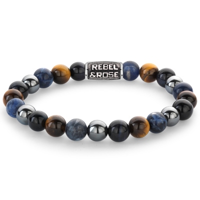 Rebel & Rose RR-80100-V Blue Rain Vintage armband 8 mm