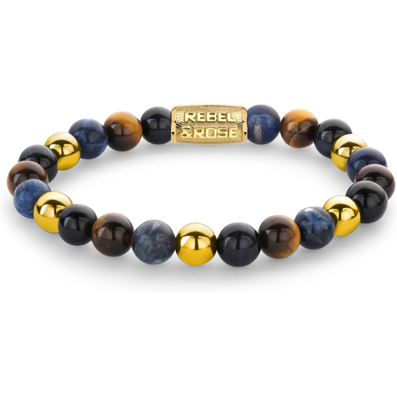 Rebel & Rose RR-80101-G Blue Rain Gold 18k plating armband 8 mm