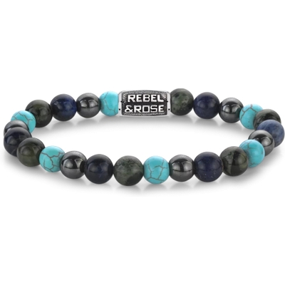 Rebel & Rose RR-80108-V Blue Nights Vintage armband 8 mm