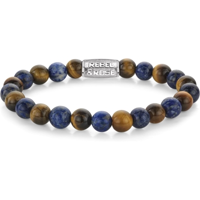 Rebel & Rose RR-80109-S Mix Tiger Lapis armband 8 mm