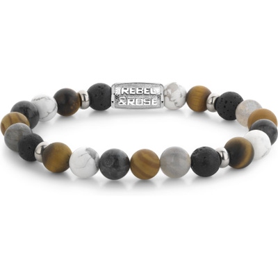 Rebel & Rose RR-80120-S Mountain Cliff armband 8 mm