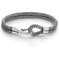 Rebel & Rose RR-BR001-S Double Hooked zilveren armband