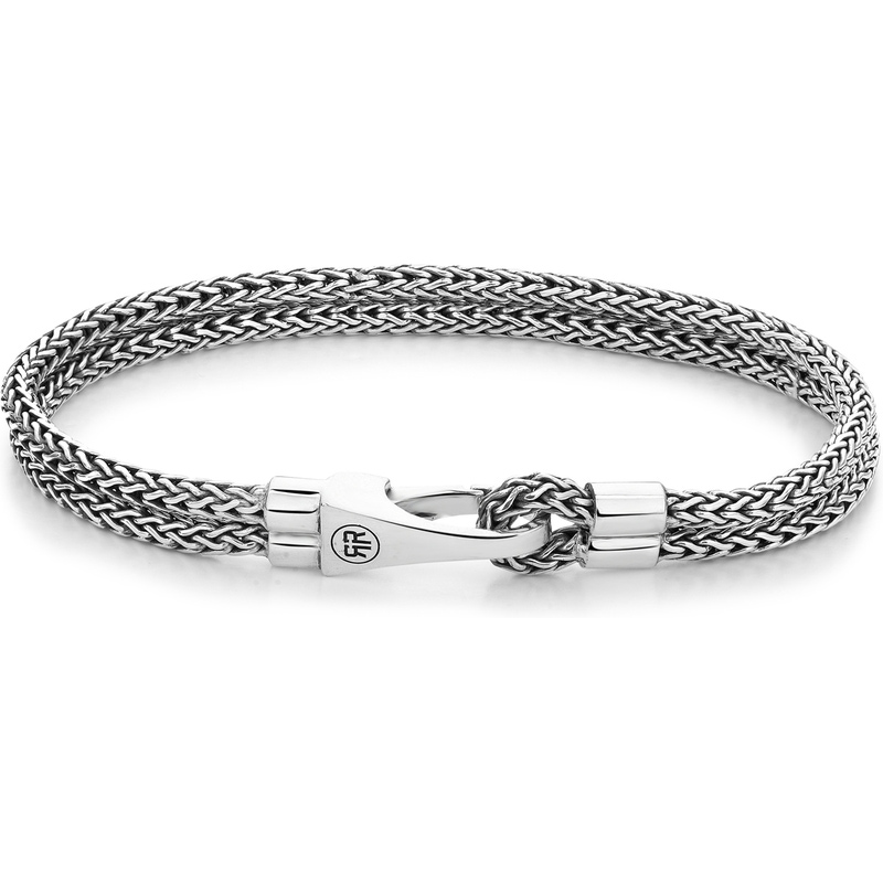 Rebel & Rose RR-BR033-S Double Hooked Small zilver