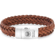 Rebel & Rose RR-L0158-S Braided Raw Matt Cognac armband