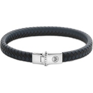 Rebel & Rose RR-L0178-S Small Braided leren armband 7 mm