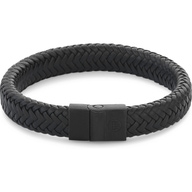 Rebel & Rose RR-M0020-B Full Metal Herringbone Black armband