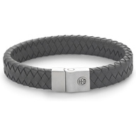 Rebel & Rose RR-M0046-S Full Metal Premium Grey armband 12 mm