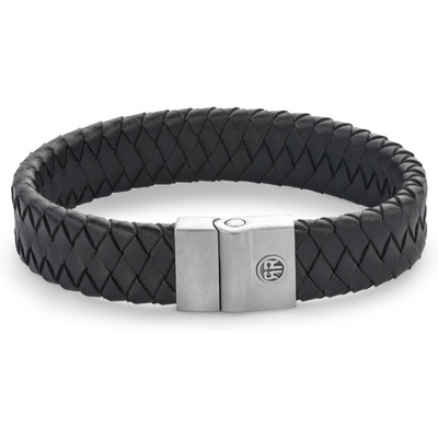 Rebel & Rose RR-M0047-S Full Metal Premium Black armband 15 mm