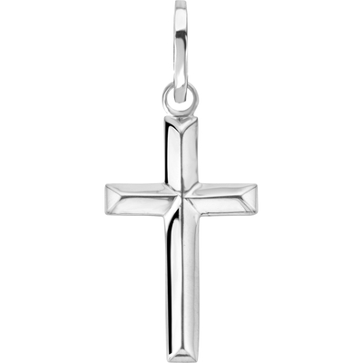Rebel & Rose RR-PD008-S Cross Plain zilveren hanger