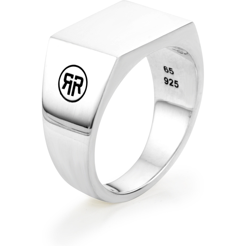 Rebel & Rose RR-RG027-S Rectange Silver Shine ring 17 mm