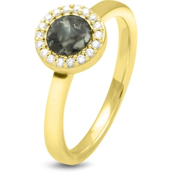 See You RG 010 14k gouden asring met zirkonia en hars