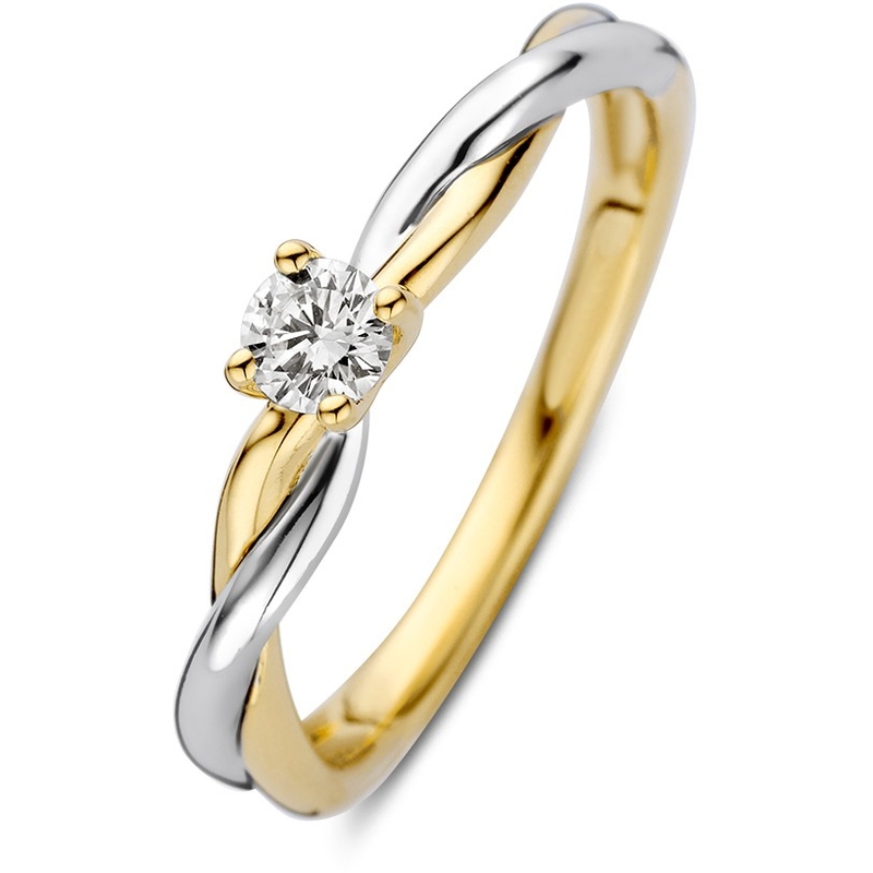Ring bicolor briljant 019 crt 