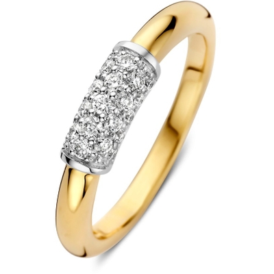 Excellent Jewelry RP418066 14k bicolor rng 0,33 ct