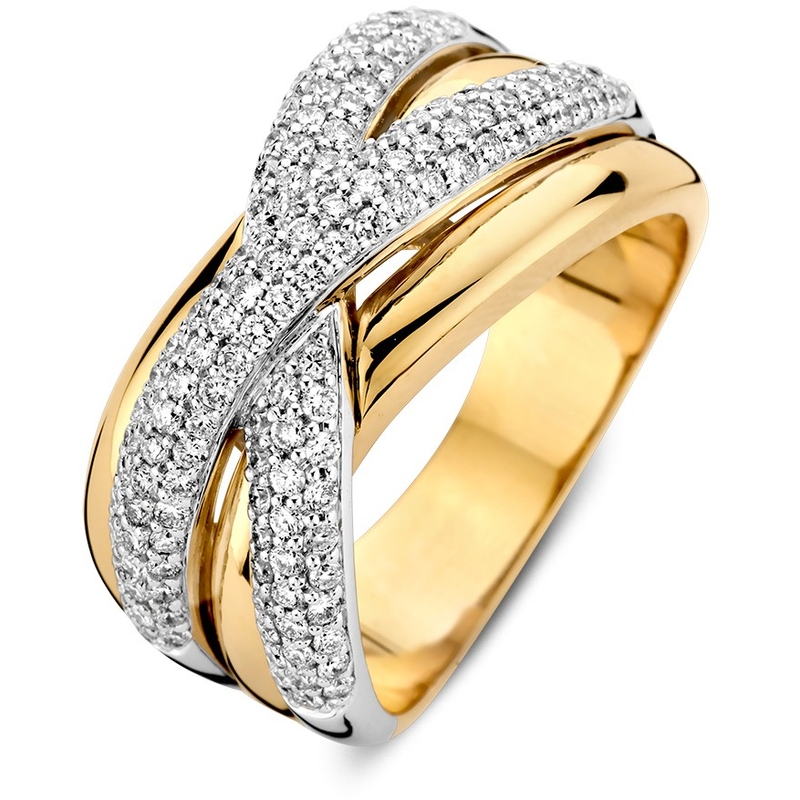 Ring bicolor briljant 089 crt 