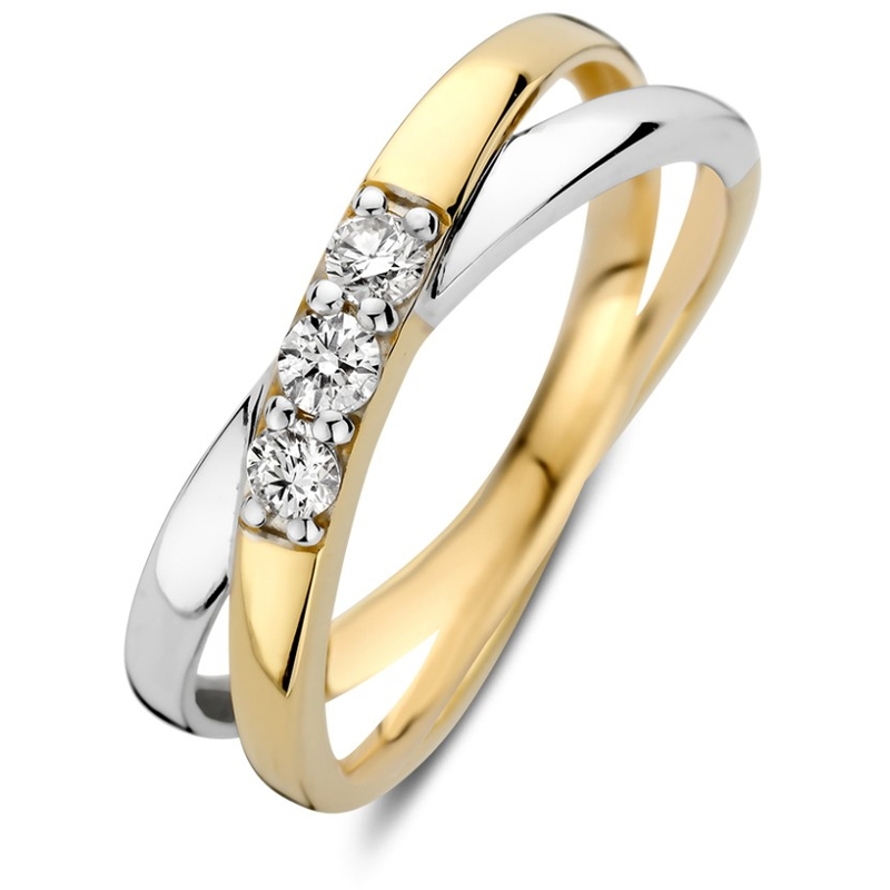 Ring bicolor zirkonia 