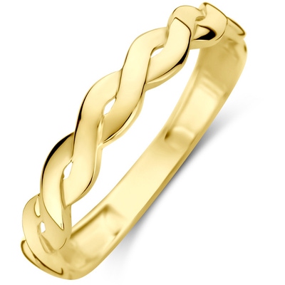 ring gedraaid 14K geelgoud