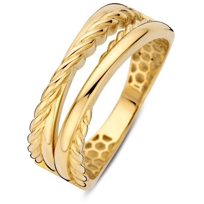 RM108159 14k gouden crossover ring 71 mm