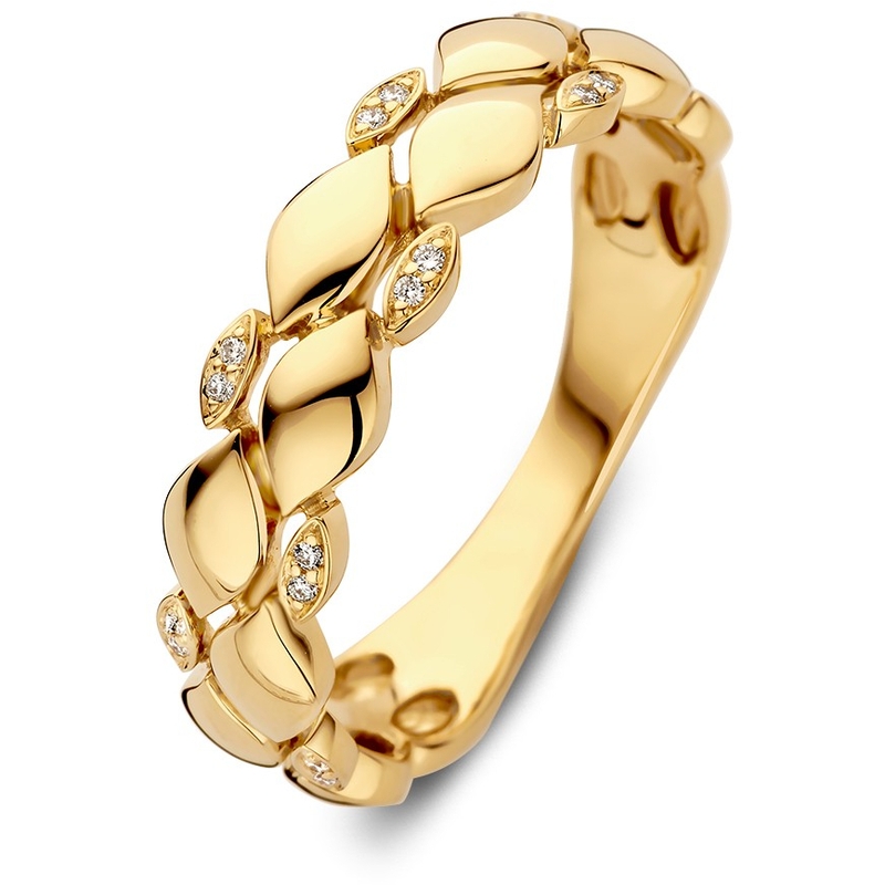Ring geelgoud briljant 004 crt 