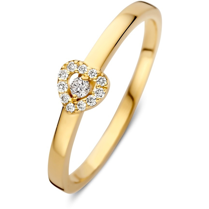 Ring geelgoud briljant 008 crt 
