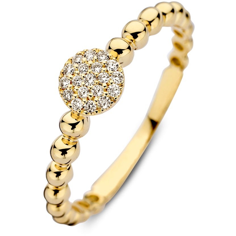 Ring geelgoud briljant 009 crt 
