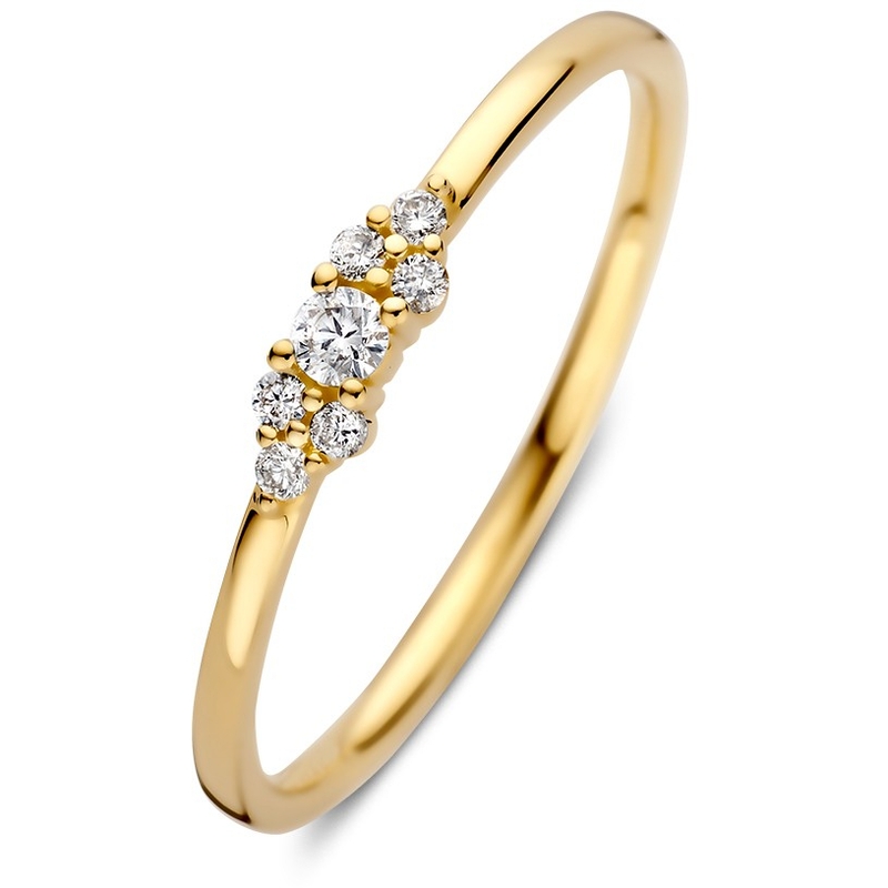 Ring geelgoud briljant 010 crt 