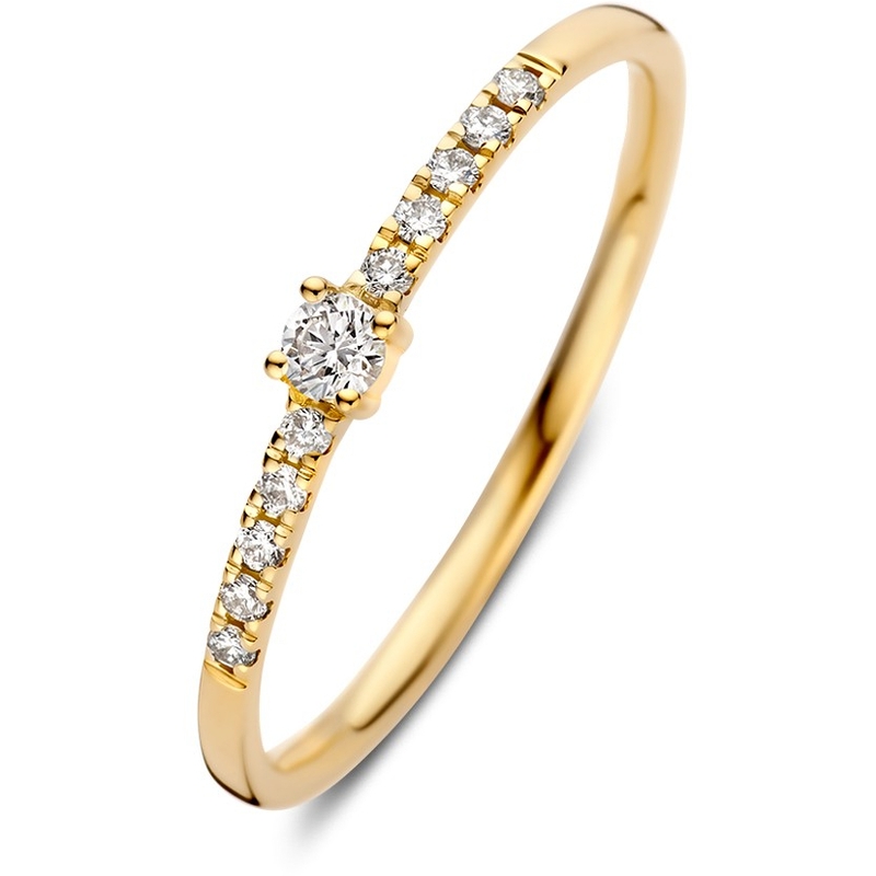 Ring geelgoud briljant 012 crt 