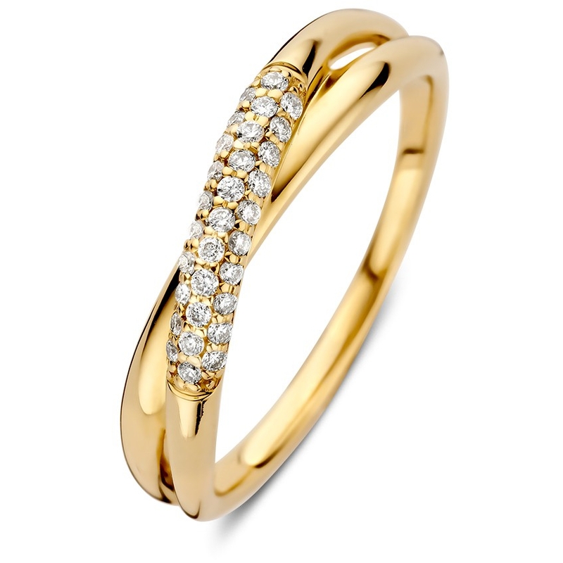 Ring geelgoud briljant 015 crt 