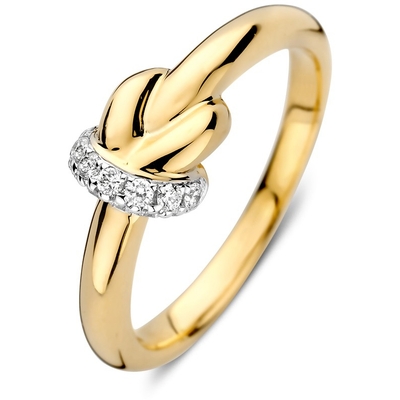 Excellent Jewelry RX118239 14k ring knoop 0,17 ct