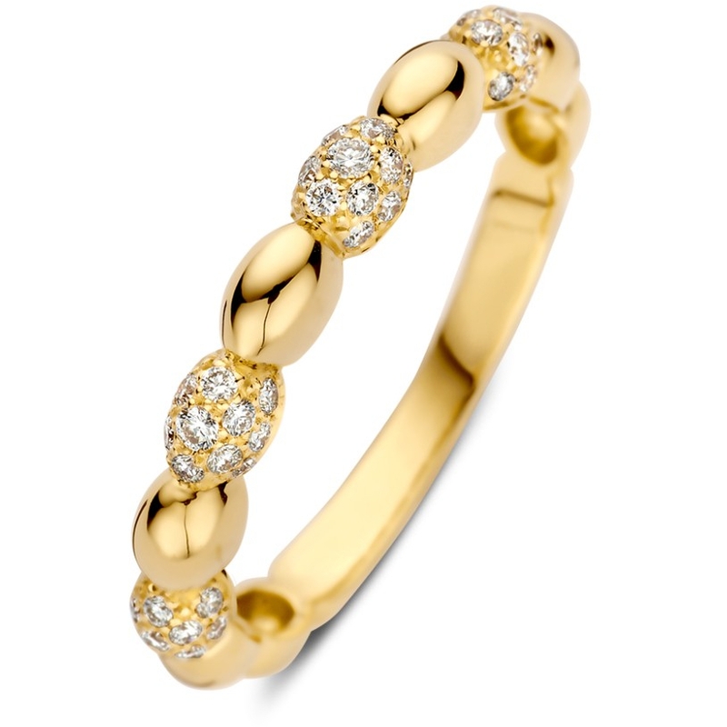 Ring geelgoud briljant 027 crt 