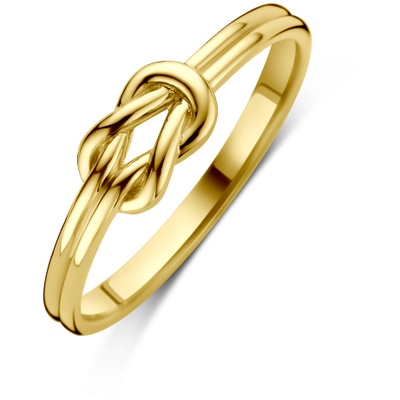 ring knoop 14K geelgoud
