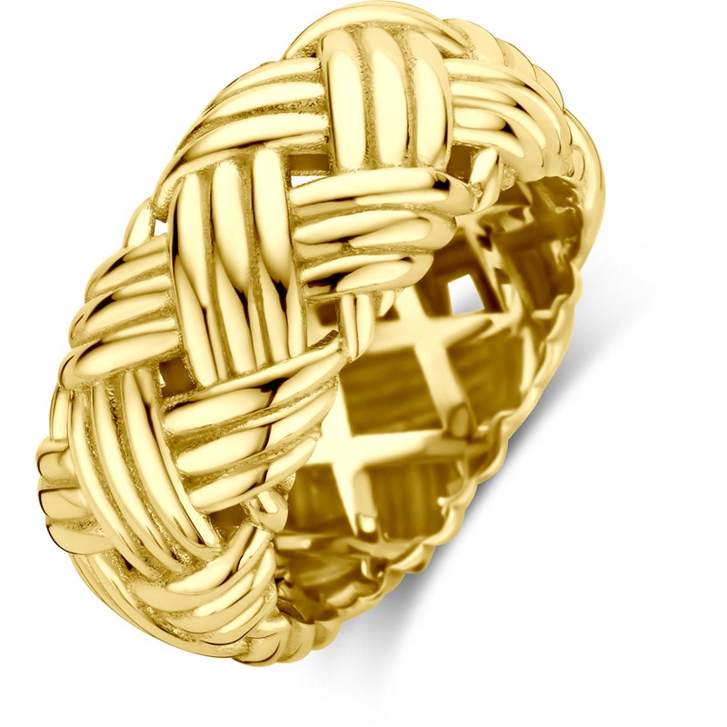 ring knoop 14K geelgoud