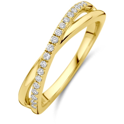 ring lab grown diamant 015ct h si 14K geelgoud