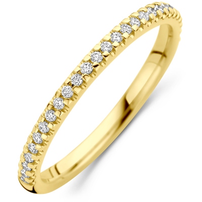 ring lab grown diamant 015ct h si 14K geelgoud