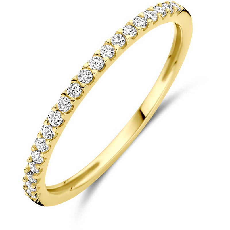 ring lab grown diamant 015ct h si 14K geelgoud